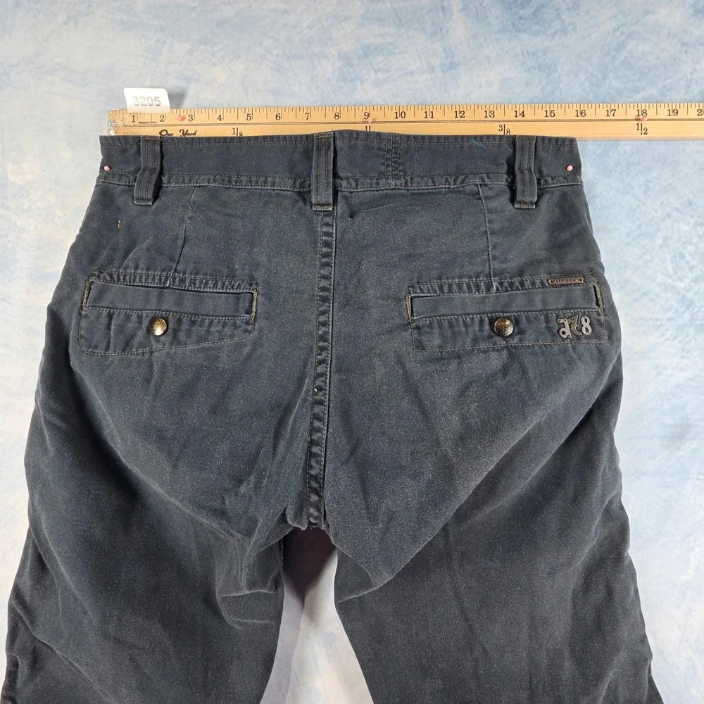 Diesel Mens Ruched Side Seam Cotton Trousers Pants Faded Black Size 29 - Picture 9 of 9
